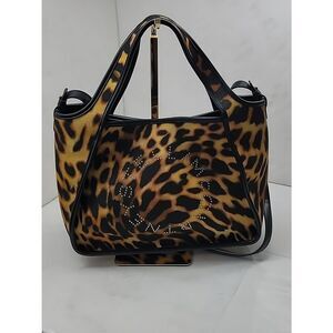 Stella McCartney Logo Leopard Tote Bag